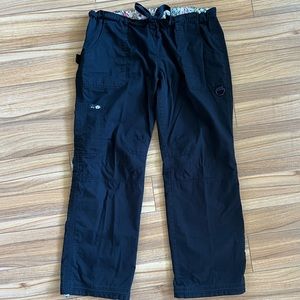 Koi Lindsey Black Scrub Pants XLarge Nursing Scubs